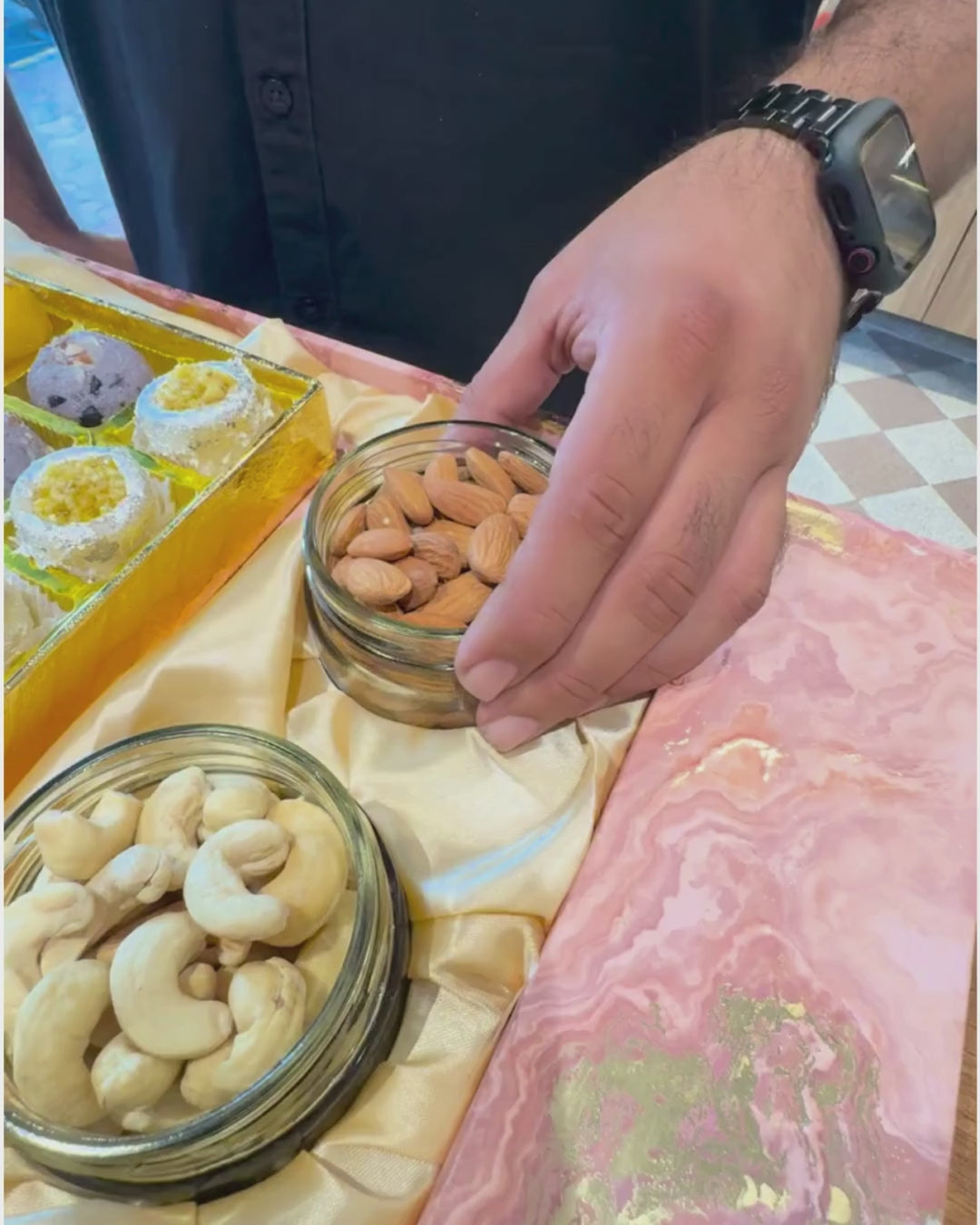 Long Box of sweets with Dryfruits & Dragees