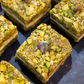 Pistachio crumbles sandwiched with white chocolate  - 250gms