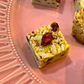 Badam Katli Topped with Cranberries