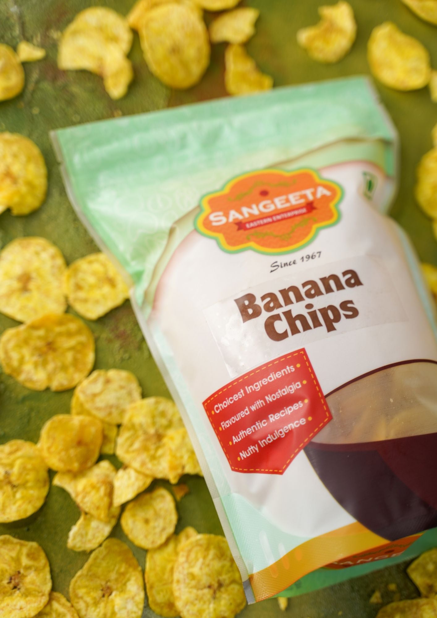 Yellow Banana Chips (Sp. Thin, Less Oil) (150gm)
